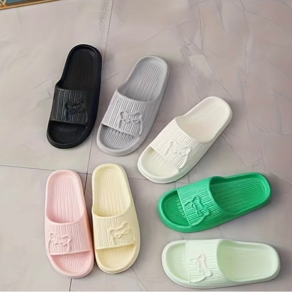 Women's Cute Beat With Sunglasses Slides - Picture 4 of 4